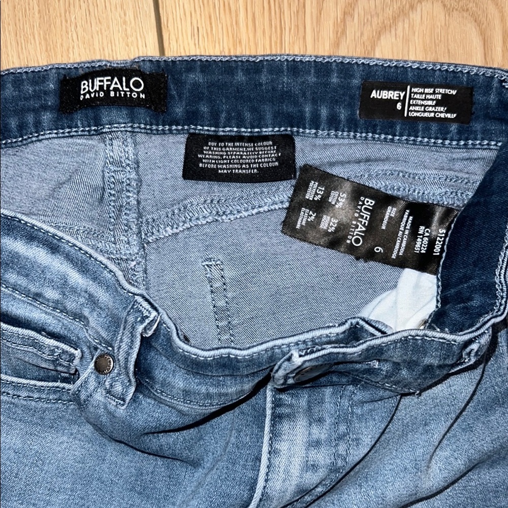 Buffalo David Bitton Blue Skinny Jeans Sleek Fit - Picture 3 of 9